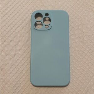 NEW Sky Blue Silicone Phone Case iPhone 14 Pro Max